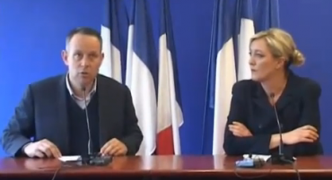 L. Ozon et M. Le Pen le 7 mars 2011.