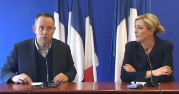 L. Ozon et M. Le Pen en mars 2011.