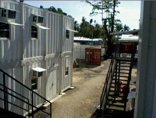 À l&#039;intérieur du centre de détention de Manus en Papouasie-Nouvelle-Guinée.