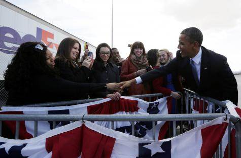 Barack Obama à son arrivée à Las Vegas avant son discours sur l'immigration le 29 janvier 2013. © Reuters