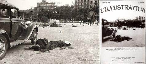 Agusti Centelles, Plaza de Cataluna