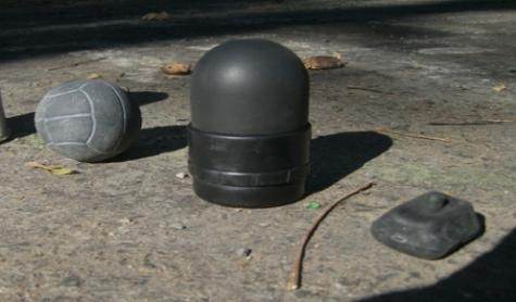 Projectiles de Flashball, de LBD 40 et plot de grenade de désencerclement à Sivens.