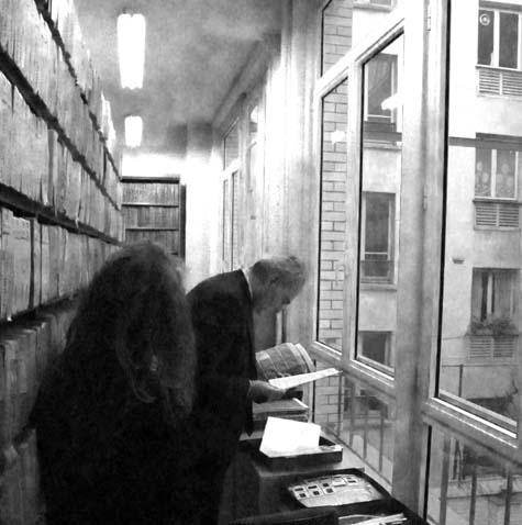 Maître Valliot aux archives de Rapho