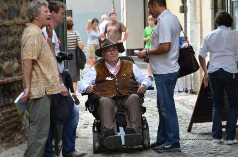 Horst Faast, le légendaire reporter d'AP à la conf. du Prix Lucas Doléga