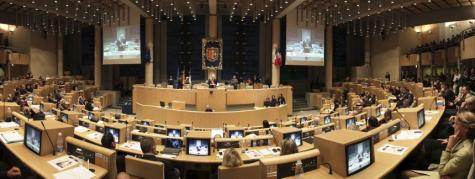 Assemblée régionale, lors de la réélection de Michelle Vauzelle, Président de la Région Provence Alpes Côte