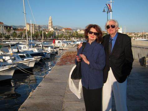 Phyllis et Göksin en aout dernier à Split