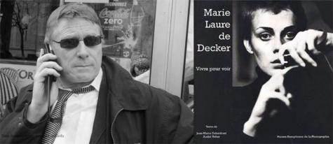 A droite la couverture du catalogue de l’exposition de Marie-Laure de Decker à la MEP, a gauche François Lochon, patron de Gamma