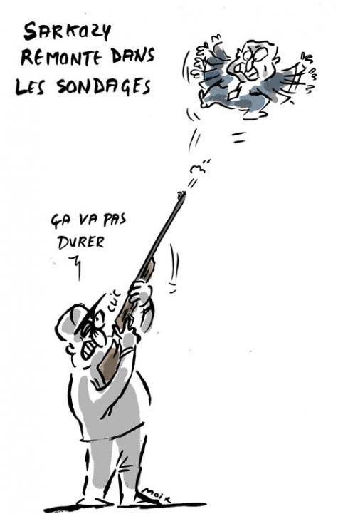 Sarko monte dans les sondages