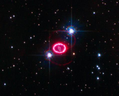 SN 1987A vue par le télescope spatial Hubble