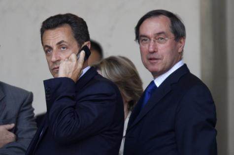 Nicolas Sarkozy et Claude Guéant, à l&#039;Elysée