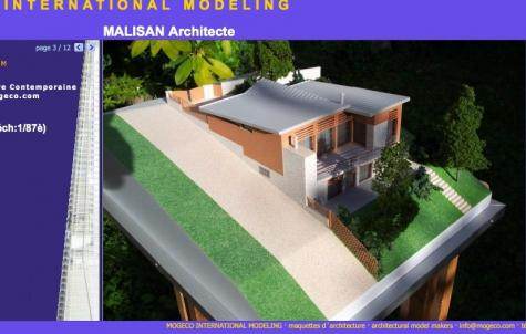 La maquette de la villa