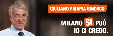 Affiche de campagne de Giuliano Pisapia.