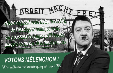 Le deuxième tract sur Jean-Luc Mélenchon.