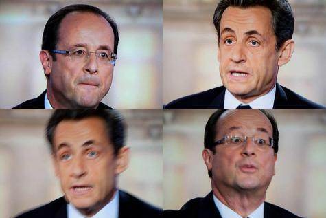 Images extraites du débat télévisé du 2 mai