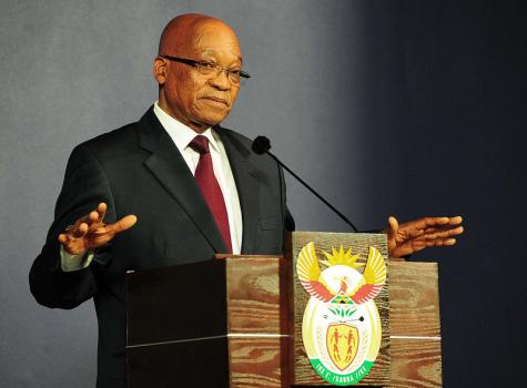 Jacob Zuma en mars 2014