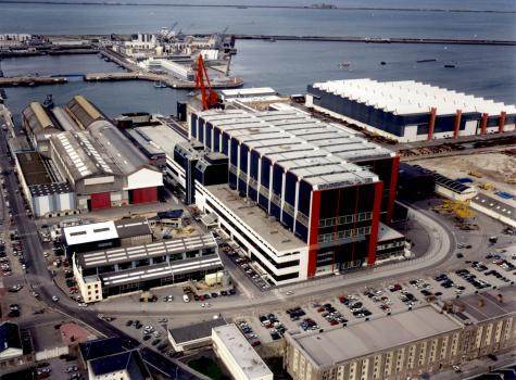 Chantiers de la DCN, à Cherbourg. 