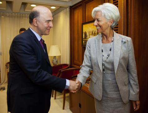Christine Lagarde et Pierre Moscovici