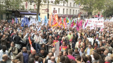 Manifestation contre les retraites en 2010