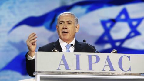 Benjamin Nétanyahou devant l'Aipac, le 2 mars 2015 Benjamin Nétanyahou devant l'Aipac, le 2 mars 2015