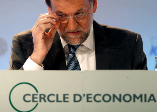 Mariano Rajoy le 2 juin à Sitges. © Reuters.