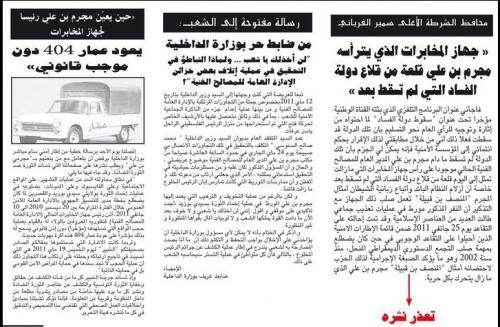 Les trois articles écrits par Samir Feriani pour l'Expert. Seuls les deux premiers ont été publiés.