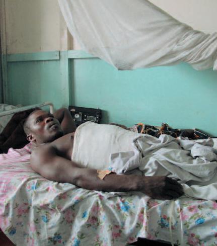 Une victime de la violence arbitraire, au Kivu