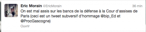 Tweet d&#039;un autre avocat