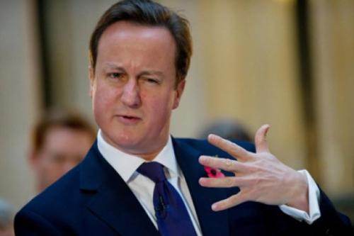 Le Britannique David Cameron: premier clash public avec Nicolas Sarkozy.