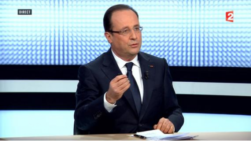 François Hollande le 28 mars sur France2.
