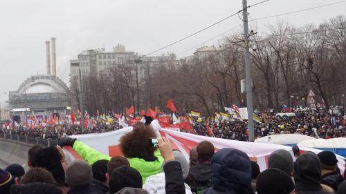 Manifestation du samedi 10 décembre, en plein centre de Moscou.