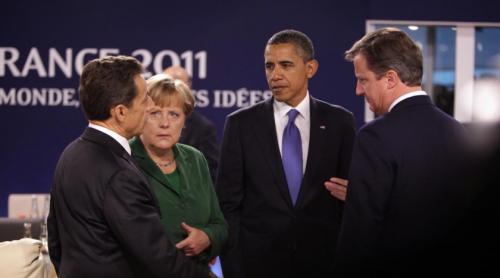 Sarkozy, Merkel, Obama, Cameron.