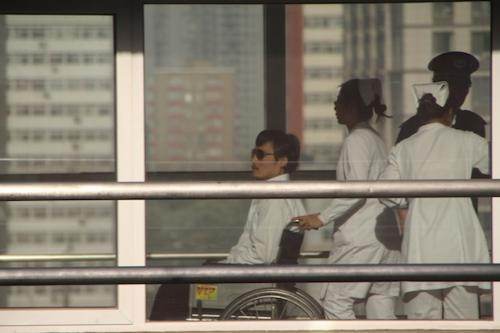 Chen Guangcheng lors de son hospitalisation, le 2 mai.