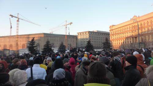 Au total plusieurs centaines de manifestants sont passés par -15°C à ce rassemblement.