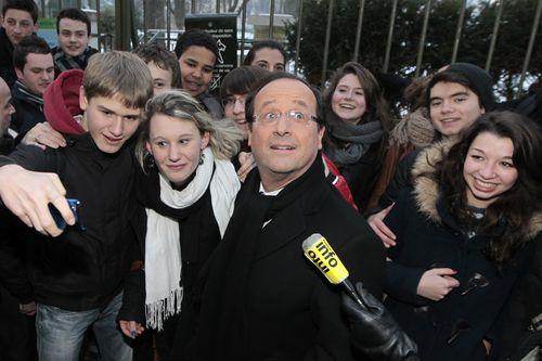 François Hollande, à Orléans, le 9 février.