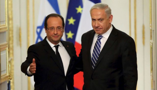 François Hollande et Benjamin Netanyahou à l&#039;Élysée