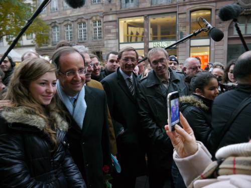 Hollande à Strasbourg.