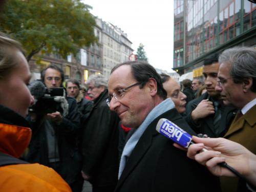 Hollande à Strasbourg, novembre 2011. 