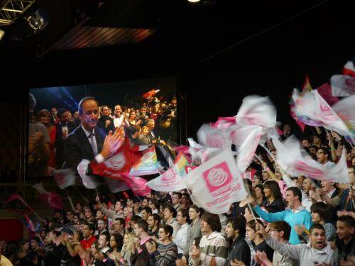 Hollande au congrès du MJS 
