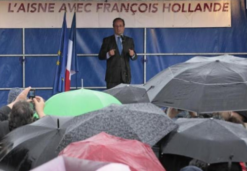 Hollande à Hirson mardi 24 avril.