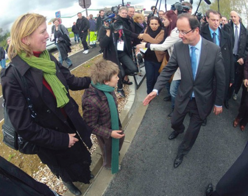 Hollande à Hirson mardi 24 avril.