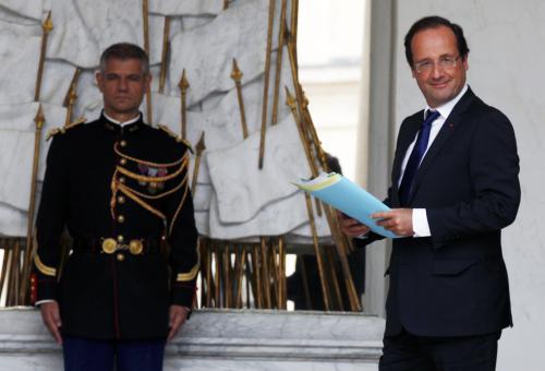 François Hollande à l&#039;Elysée le 11 juillet.