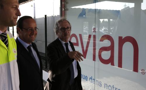 François Hollande à Evian le 7 septembre 