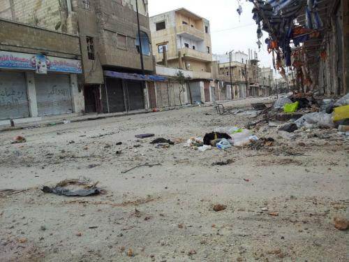 Homs, quartier de Karm Al-Zeitun, 2012. Homs, quartier de Karm Al-Zeitun, 2012.