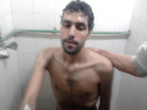 Azeddine Erroussi pendant sa grève de la faim
