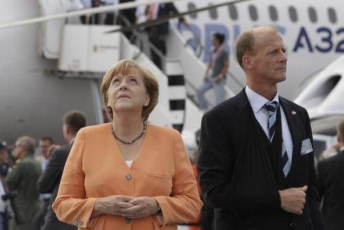 Angela Merkel et Tom Enders