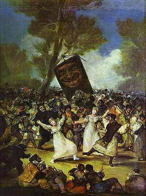 L'enterrement de la Sardine, Par Goya, 1812