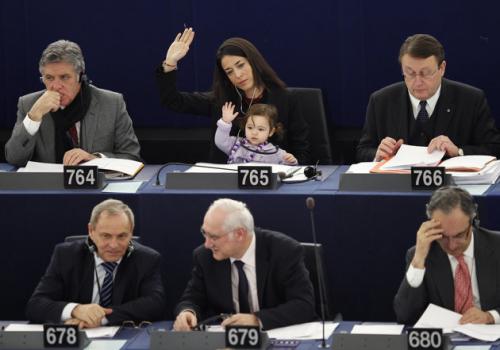 Au parlement européen de Strasbourg