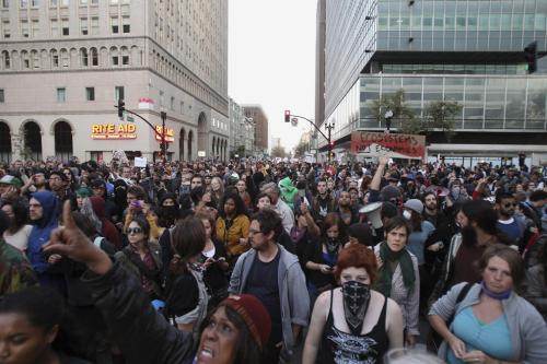 Manifestation des Indignés d'Oakland, le 25 octobre.