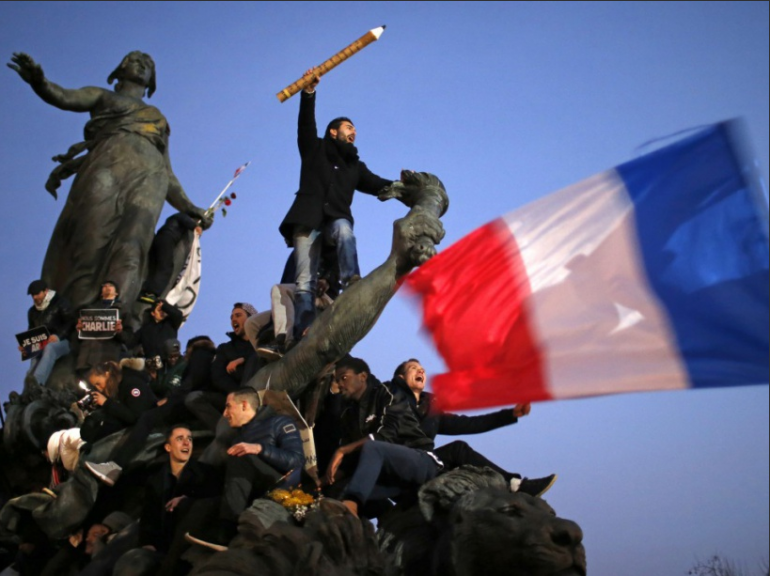 Après les attentats, la manifestation du 11 janvier 2015 a réuni près de 4 millions de personnes en France. © Reuters