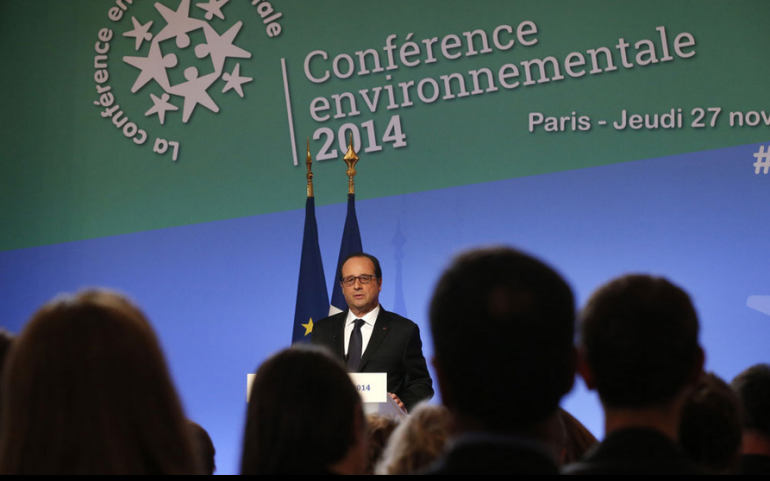 François Hollande à la Conférence environnementale, en 2014. (Reuters)